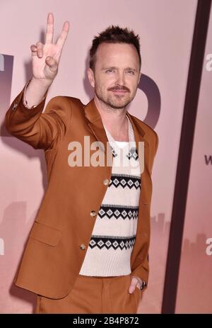 Hollywood, CA - 05. MÄRZ: Aaron Paul besucht die Premiere von HBO's "Westworld" Staffel 3 im TCL Chinese Theatre am 05. März 2020 in Hollywood, Kalifornien. Stockfoto