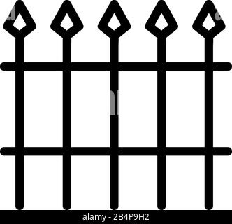 Metalllineal - Symbolvektor. Isolierte Darstellung des Kontursymbols Stock Vektor