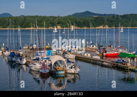 Solina Lake, Bieszczady-Gebirge, Malopolska, Polen Stockfoto