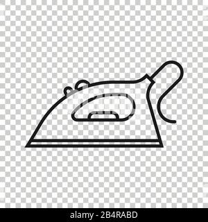 Bügeleisen Symbol im flachen Stil. Wäscheausstattung Vector Illustration auf weißem Hintergrund isoliert. Bügeleisen/-brett. Stock Vektor