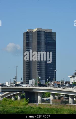 Hochhaus, 'Steglitzer Kreisel', Steglitz, Berlin, Deutschland Stockfoto