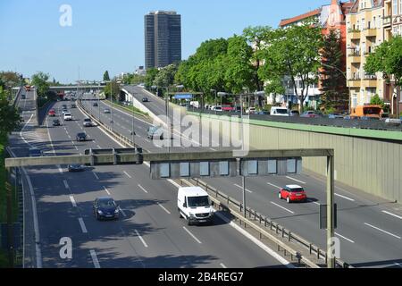 Stadtautobahn A 103, Steglitz. Berlin, Deutschland Stockfoto