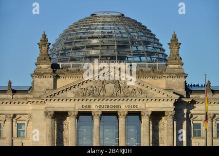 Findet, Reichstag, Tiergarten, Mitte, Berlin, Deutschland Stockfoto