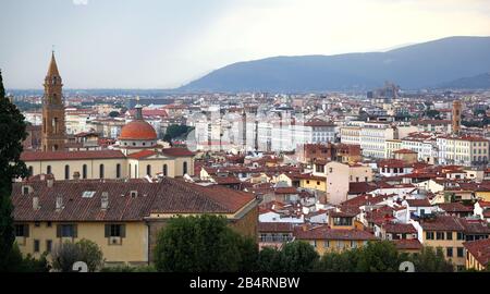 Panoramaaussicht auf Florenz, Italien Stockfoto