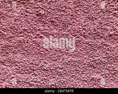 Pink Stein Korn Wand sprüht bemalte Textur Betonhintergrund im Retro-Stil mit Kopierraum Stockfoto