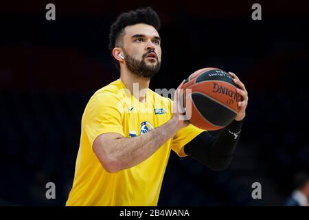 Belgrad, Serbien. März 2020. Elijah Bryant von Maccabi Fox Tel Aviv schwärmt. Kredit: Nikola Krstic/Alamy Live News Stockfoto