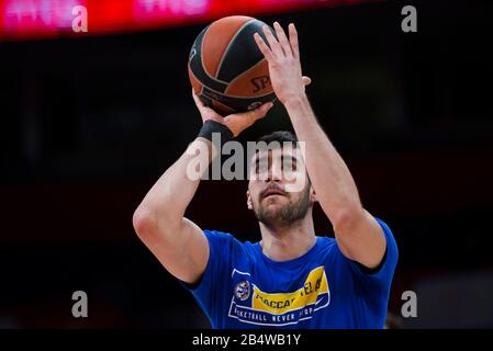 Belgrad, Serbien. März 2020. Yovel Zoosman von Maccabi Fox Tel Aviv schwärmt. Kredit: Nikola Krstic/Alamy Live News Stockfoto