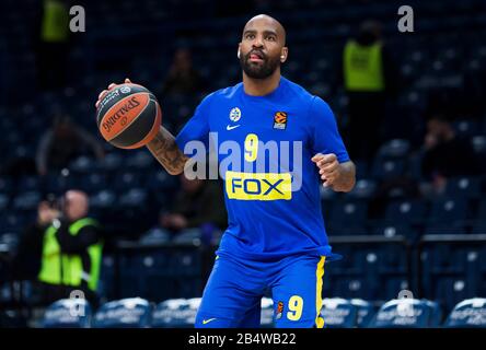 Belgrad, Serbien. März 2020. Aaron Jackson von Maccabi Fox Tel Aviv schwärmt. Kredit: Nikola Krstic/Alamy Live News Stockfoto