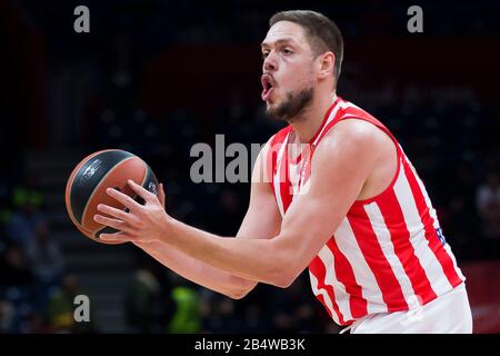 Belgrad, Serbien. März 2020. Vladimir Stimac von Crvena Zvezda mts Belgrad in Aktion. Kredit: Nikola Krstic/Alamy Live News Stockfoto