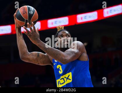 Belgrad, Serbien. März 2020. Jalen Reynolds von Maccabi Fox Tel Aviv in Aktion. Kredit: Nikola Krstic/Alamy Live News Stockfoto