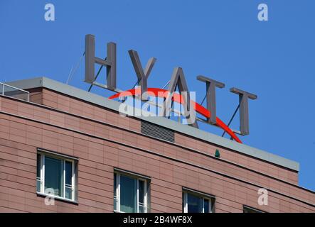 Hotel Hyatt, Marlene-Dientrich-Platz, Potsdamer Platz, Tiergarten, Mitte, Berlin, Deutschland Stockfoto