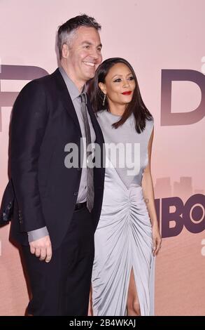 Hollywood, CA - 05. MÄRZ: OL Parker, Thandie Newton besucht die Premiere von HBO's "Westworld" Staffel 3 im TCL Chinese Theatre am 05. März 2020 in Hollywood, Kalifornien. Stockfoto