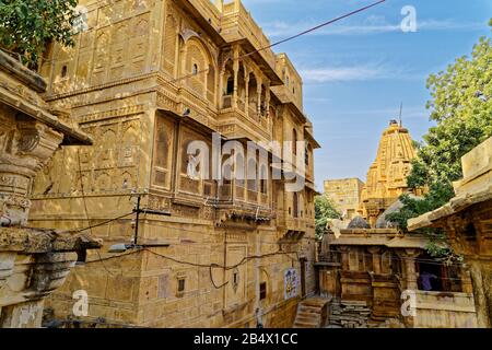 Jaisalmer, Rajasthan, indien. Januar 2014. Jaisalmer Fort, Rajasthan, Indien. Kredit: Bernard Menigault/Alamy Stock Photo Stockfoto
