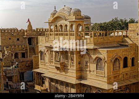 Jaisalmer, Rajasthan, indien. Januar 2014. Jaisalmer Fort, Rajasthan, Indien. Kredit: Bernard Menigault/Alamy Stock Photo Stockfoto