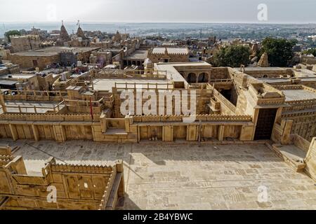 Jaisalmer, Rajasthan, indien. Januar 2014. Jaisalmer Fort, Rajasthan, Indien. Kredit: Bernard Menigault/Alamy Stock Photo Stockfoto