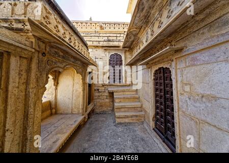 Jaisalmer, Rajasthan, indien. Januar 2014. Jaisalmer Fort, Rajasthan, Indien. Kredit: Bernard Menigault/Alamy Stock Photo Stockfoto