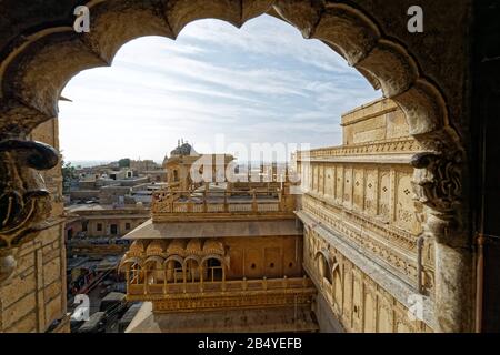 Jaisalmer, Rajasthan, indien. Januar 2014. Jaisalmer Fort, Rajasthan, Indien. Kredit: Bernard Menigault/Alamy Stock Photo Stockfoto