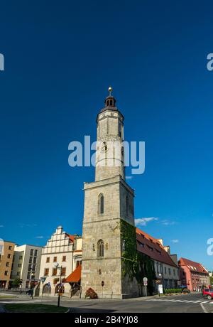 Ratusz (Rathaus), 16. Jahrhundert, Gothic-Renaissance, in Lwowek Slaski, Niedermösien, Polen Stockfoto