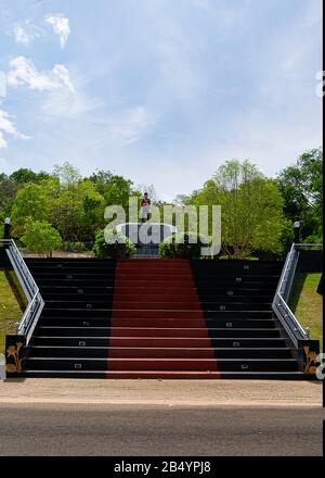 Polonnaruwa, Sri lanka, Sept. 2015: Denkmal für die Sri-lankische Miltiary Police, getötet oder in Aktion vermisst Stockfoto