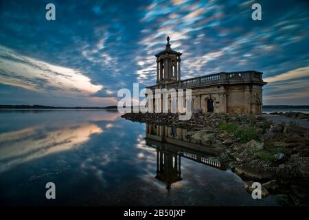 Normanton Church at Sunset, Rutland Water, Rutland, England (8) Stockfoto