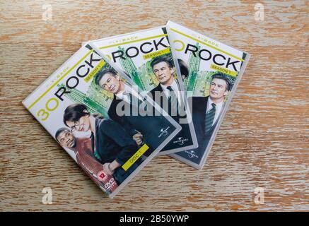 Erste Serie der amerikanischen tv-Satire 30 Rock auf DVD Stockfoto