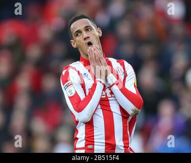 Stoke, Großbritannien. März 2020. Tom Ince von Stoke City. Credit: Simon Bissett/One Up Top/Alamy Live News Stockfoto