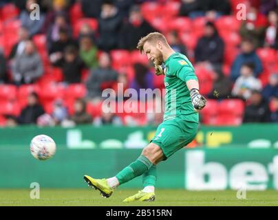 Stoke, Großbritannien. März 2020. George Long von Hull City. Credit: Simon Bissett/One Up Top/Alamy Live News Stockfoto