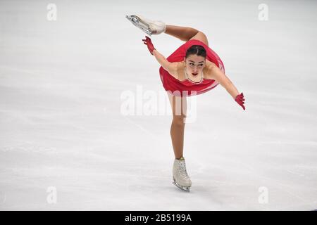 Tallinn, Estland. März 2020.Alessia Tornaghi aus Italien, während Des Ladies Free Programms bei den ISU World Junior Figure Skating Championats 2020 in der Tondiraba-Eishalle, am 07. März 2020 in Tallinn, Estland. Credit: Raniero Corbelletti/AFLO/Alamy Live News Stockfoto