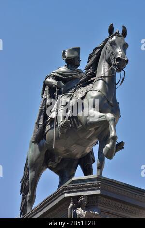 Reiterdenkmal Friedrich der Grosse, Unter Den Linden, Mitte, Berlin, Deutschland Stockfoto