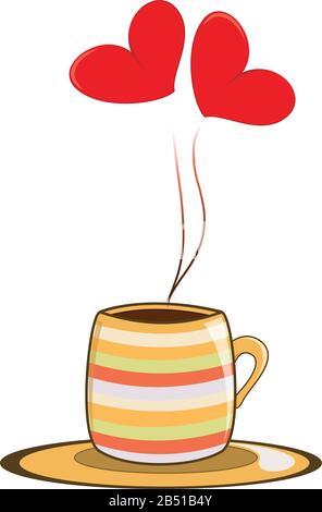 Vektorgrafiken von Coffee Love Stock Vektor
