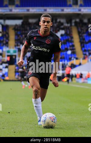 Birmingham, Großbritannien. März 2020. Andy Rinomhota von Reading beim Sky Bet Championship Match zwischen Birmingham City und Reading in St Andrews, Birmingham am Samstag, 7. März 2020. (Kredit: Leila Coker / MI News) Foto darf nur für redaktionelle Zwecke in Zeitungen und/oder Zeitschriften verwendet werden, Lizenz für kommerzielle Nutzung erforderlich Kredit: MI News & Sport /Alamy Live News Stockfoto