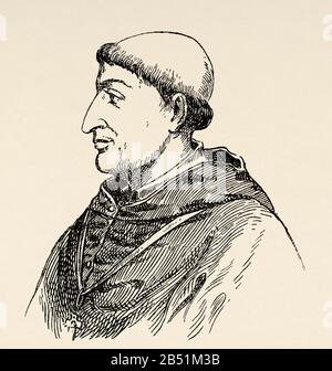 Francisco Jiménez de Cisneros oder Giménez de Cisneros, bekannt als Kardinal Cisneros (Torrelaguna 1436 - Roa, 1517). Kardinal, Erzbischof von Toledo, Prima Stockfoto