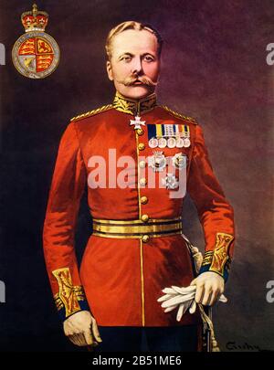 Farbporträt von Douglas Haig (Edinburgh 1861 - 1928), Feldmarschall und erster Earl Haig, war während des ersten Weltkriegs ein prominentes britisches Empire-Militär Stockfoto