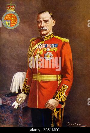 Farbporträt von Oberstleutnant Sir Percy Henry Noel Lake (1850-1940) war ein Oberkommandeur der British Indian Army, der während Der Wor diente Stockfoto