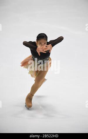 Tomoe KAWABATA aus Japan, während Des Ladies Free Programms bei den ISU World Junior Figure Skating Championats 2020 in der Tondiraba-Eishalle, am 07. März 2020 in Tallinn, Estland. Credit: Raniero Corbelletti/AFLO/Alamy Live News Stockfoto