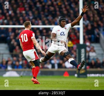 London, Großbritannien. März 2020.Maro Itoje von England in Aktion während Guinness Six Nations zwischen England und Wales im Twickenham Stadium, London, England am 07. März 2020 Credit: Action Foto Sport/Alamy Live News Stockfoto