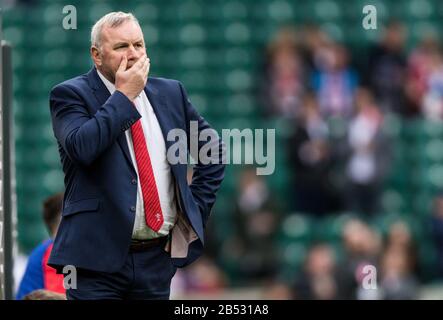 London, Großbritannien. März 2020. Rugby Union Guinness Six Nations Championship, England V Wales, Twickenham, 2020, 07/03/2020 Wayne Pivac Head Coach of Wales Credit: Paul Harding/Alamy Live News Stockfoto