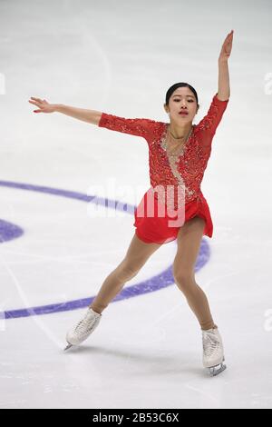 Tallinn, Estland. März 2020. Haein LEE aus Korea, während Des Ladies Free Programms bei den ISU World Junior Figure Skating Championats 2020 in der Tondiraba-Eishalle, am 07. März 2020 in Tallinn, Estland. Credit: Raniero Corbelletti/AFLO/Alamy Live News Stockfoto