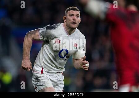 London, Großbritannien. März 2020. Rugby Union Guinness Six Nations Championship, England V Wales, Twickenham, 2020, 07/03/2020 Mark Wilson of England Credit: Paul Harding/Alamy Live News Stockfoto