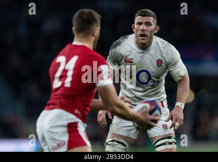 London, Großbritannien. März 2020. Rugby Union Guinness Six Nations Championship, England V Wales, Twickenham, 2020, 07/03/2020 Mark Wilson of England Credit: Paul Harding/Alamy Live News Stockfoto