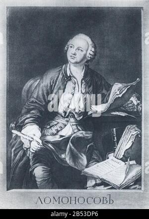 Portrait von Michail Wassiljewitsch Lomonossow (17111765). Museum