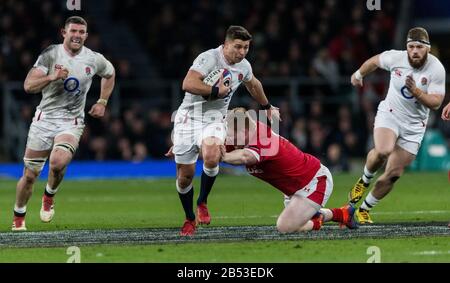 London, Großbritannien. März 2020. Rugby Union Guinness Six Nations Championship, England V Wales, Twickenham, 2020, 07/03/2020 Ben Youngs of England Credit: Paul Harding/Alamy Live News Stockfoto