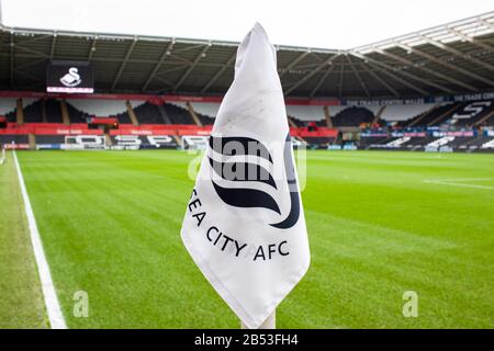 Swansea, Wales, Großbritannien. März 2020. Allgemeiner Blick auf das Liberty Stadium. EFL Skybet Championship Match, Swansea City / West Bromwich Albion im Liberty Stadium in Swansea, South Wales am Samstag, 7. März 2020. Dieses Bild darf nur für redaktionelle Zwecke verwendet werden. Nur redaktionelle Nutzung, Lizenz für kommerzielle Nutzung erforderlich. Keine Verwendung bei Wetten, Spielen oder einer einzelnen Club-/Liga-/Spielerpublikationen. PIC von Lewis Mitchell/Andrew Orchard Sportfotografie/Alamy Live News Credit: Andrew Orchard Sportfotografie/Alamy Live News Stockfoto