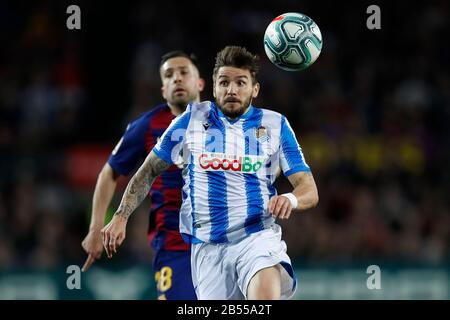 Barcelona, Katalonien, Spanien. März 2020. 7. März 2020 - Camp Nou, Barcelona, Spanien - LaLiga Santander- FC Barcelona gegen Real Lieddad; Portu von Real Lieddad läuft mit dem Ball Credit: Eric Alonso/ZUMA Wire/Alamy Live News Stockfoto