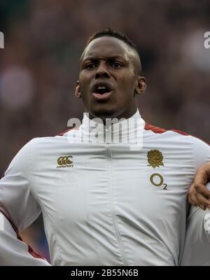 London, Großbritannien. März 2020, Rugby Union Guinness Six Nations Championship, England V Wales, Twickenham, 2020, 07/03/2020 Maro Itoje of England Credit:Paul Harding/Alamy Live News Stockfoto