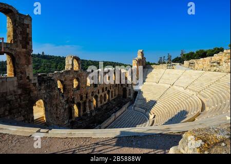 Der alte Parthenon auf der Akropolis in Athen Stockfoto