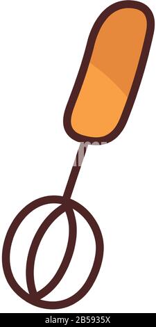 Backwaren schlagen auf weißem Hintergrund Vektorgrafik-Design Stock Vektor