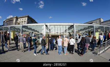 Topographie des Terrors, Niederkirchnerstraße, Kreuzberg, Berlin, Deutschland Stockfoto