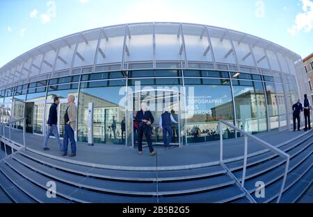 Topographie des Terrors, Niederkirchnerstraße, Kreuzberg, Berlin, Deutschland Stockfoto