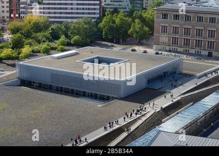 Topographie des Terrors, Niederkirchnerstraße, Kreuzberg, Berlin, Deutschland Stockfoto